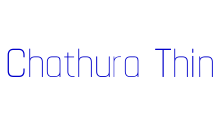 Chathura Thin लिपि